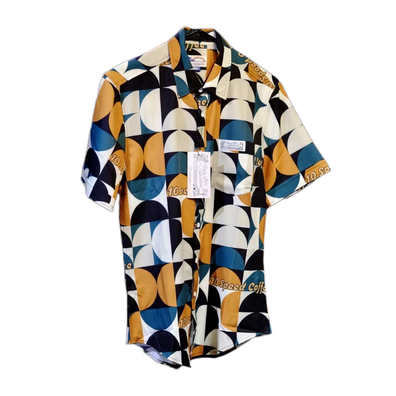 Party Shirt with custom pattern design and 10 Speed logo