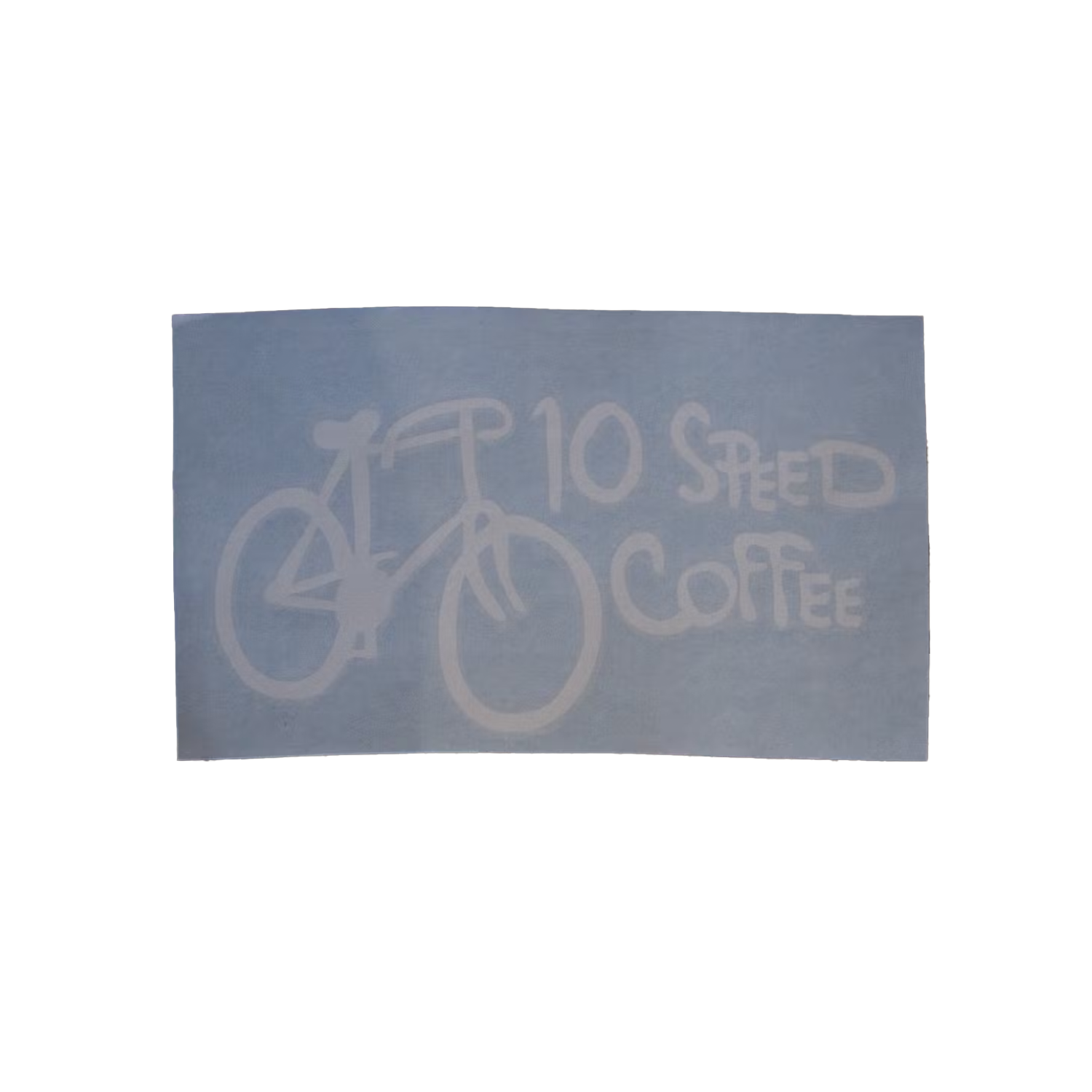 Vinyl sticker with 10 Speed Coffee logo