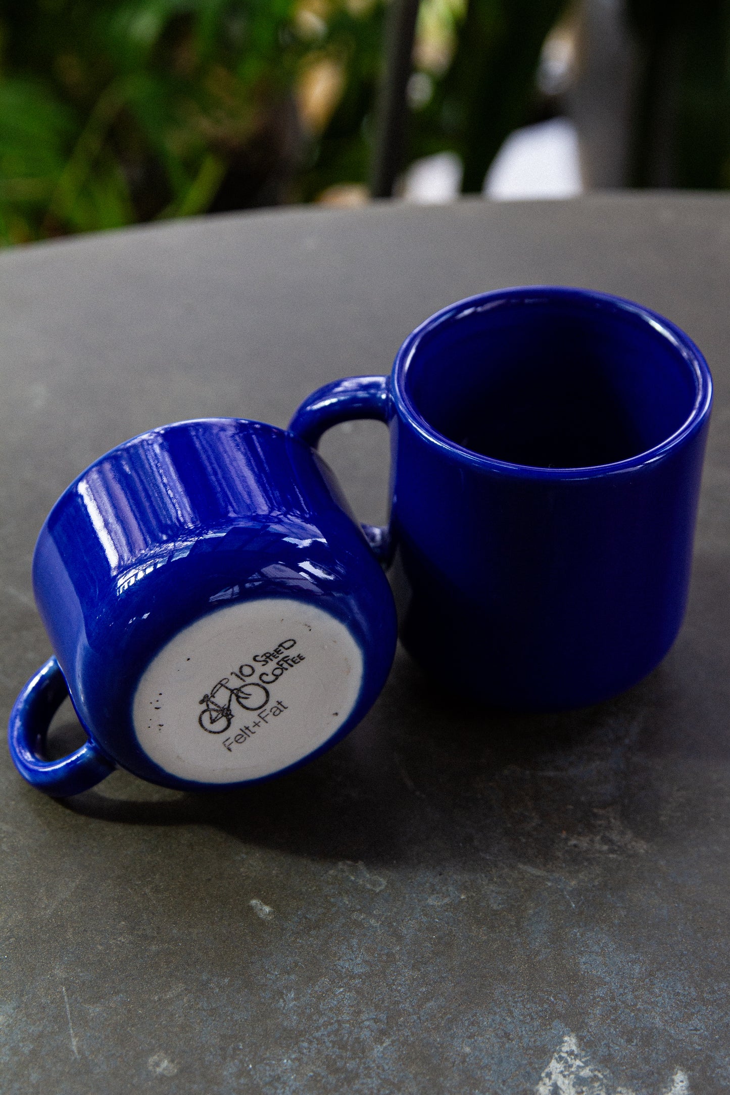 10SPD Felt + Fat Mug Azul